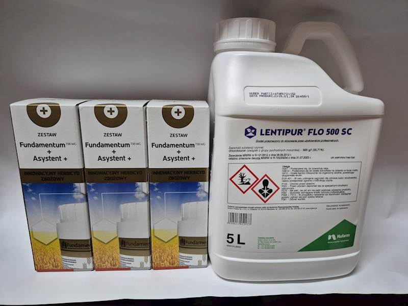 FUNDAMENTUM 700 WG 30 g 3 szt+LENTIPUR 500 SC 5 l