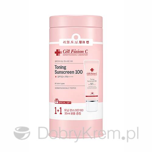 Cell Fusion Toning Sunscreen 100 SPF50+ 2 x 35 ml