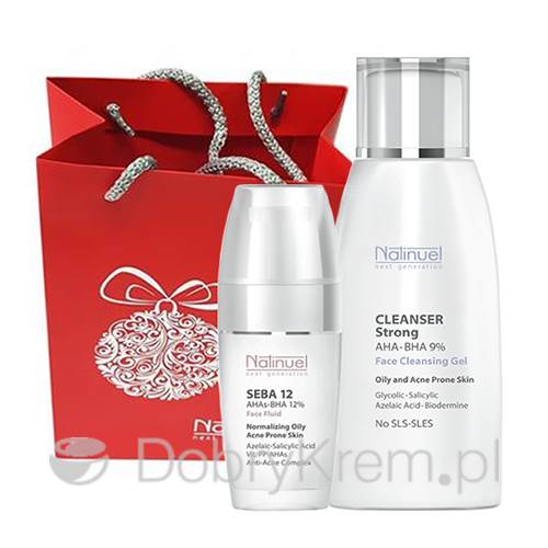 NATINUEL Zestaw Seba Fluid+Cleanser Strong 9