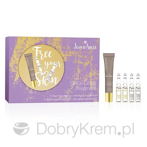 Jean D'Arcel Zestaw Ampułek Detox Lifting Treatment 8 dni