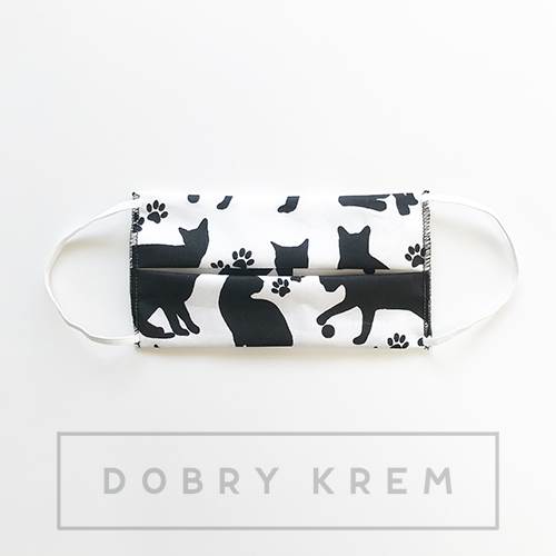 Maska ochronna wielokrotnego użytku koty 1 szt.