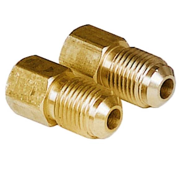 Adapter 1/4"M SAE x 5/16"F SAE 180° z wyciskaczem