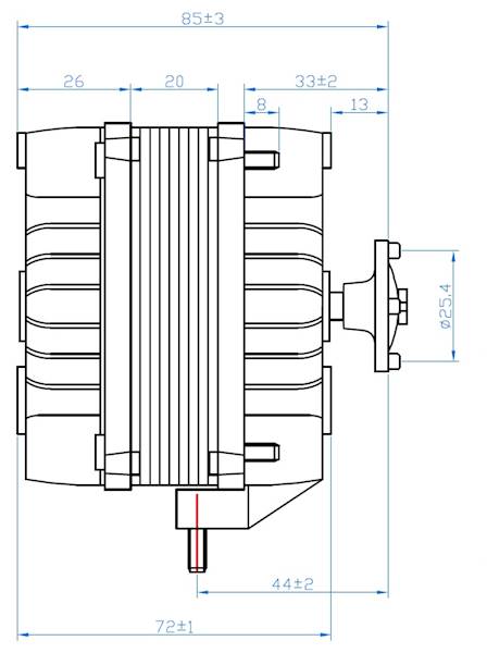 Silnik wentylatora FMI moc 10W / 48W dwubiegowy