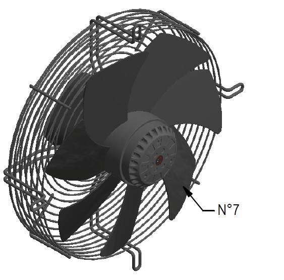 Wentylator FMI typ W7G30A54M251K