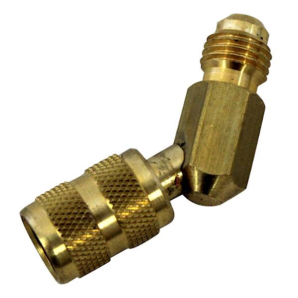 Adapter 1/4"M SAE x 1/4"F SAE 45°N z wyciskaczem