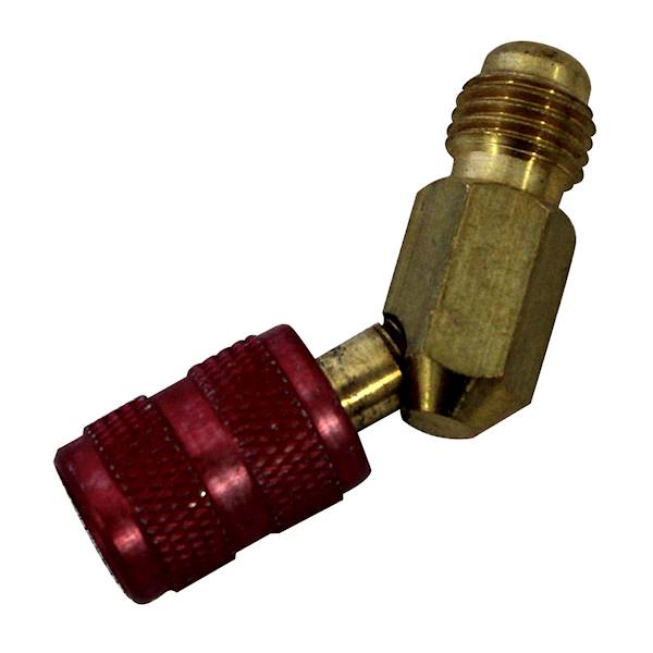Adapter 1/4"M SAE x 3/16"F SAE  45°N z wyciskaczem