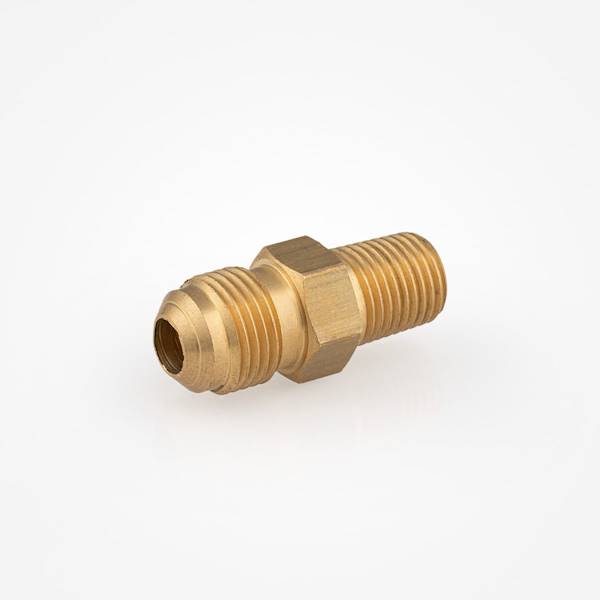 Adapter 3/8"M SAE x 1/4"M NPT 180° bez wentylka