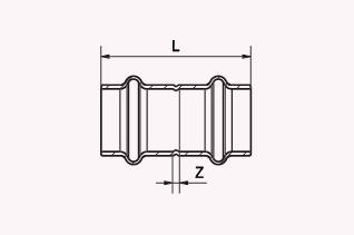 >B< MaxiPro Łącznik mufowy  3/8"  x 38 mm