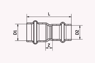 >B< MaxiPro Łącznik redukcyjny  7/8" x  1/2"