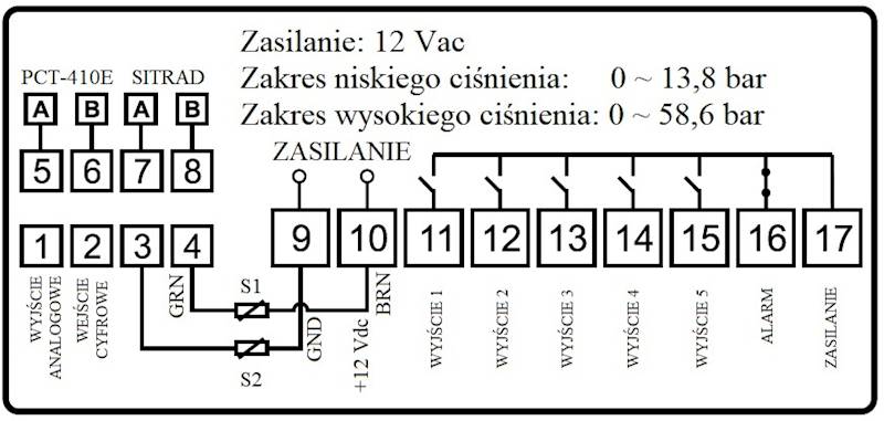 FG Sterownik ciśnieniowy typ PCT-410E plus wer.05