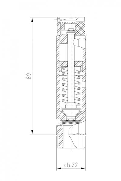 Zawór bezpieczeństwa B12-1/2"G, nastawa 16,0 bar