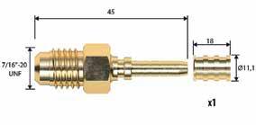 Końcówka serwisowa AVX SAE 1/4" + wąż DN4