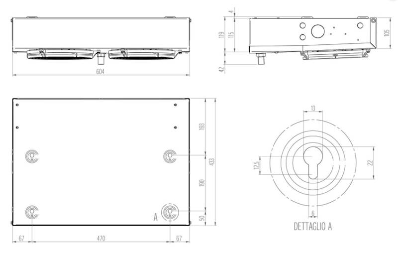 Chłodnica powietrza RIVACOLD typ RS2100BED