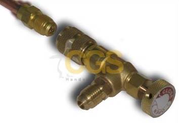 Zawór serwisowy bezpieczny 1/4"F x 1/4"M SAE