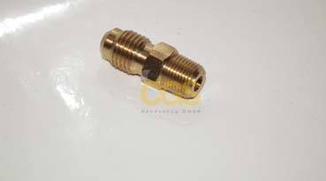 Adapter 1/4"M SAE x 3/8"M NPT 180° bez wentylka