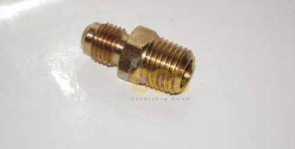 Adapter 1/4"M SAE x 1/4"M NPT 180° bez wentylka