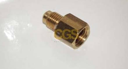 Adapter 1/4"M SAE x 1/4"F GAS 180° bez wentylka