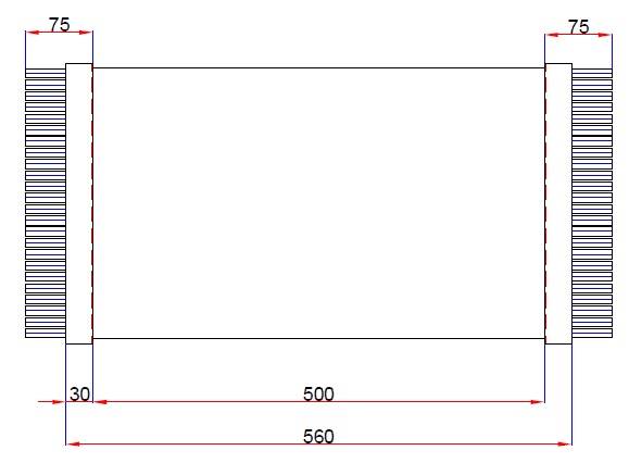 Parownik RBN-4X30X50-4L-IBS bez wentylatorów