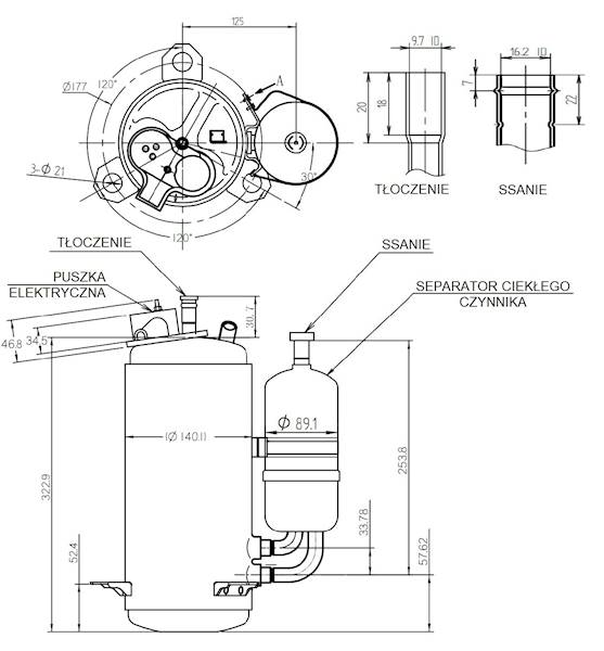Sprężarka Highly typ WHP07600PSDPC9KQ