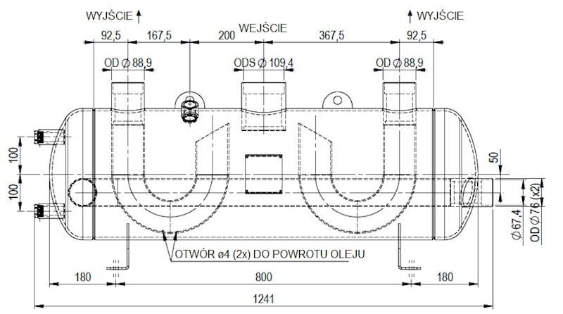 Separator ciekłego czynnika SL100-89-2X76 , H54