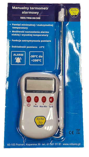 Termometr ReBaNo typ RBN-TRM-50/200