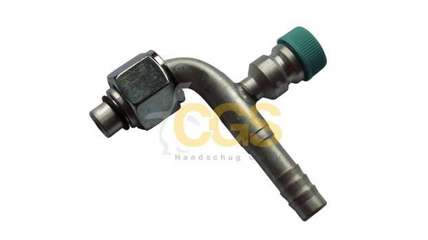 Końcówka zaciskana na wąż G 8-90° 1/2"O GW+134a-HP