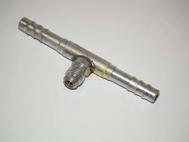 Złączka zaciskana na wąż G 8 - 180° + 1/4"SAE