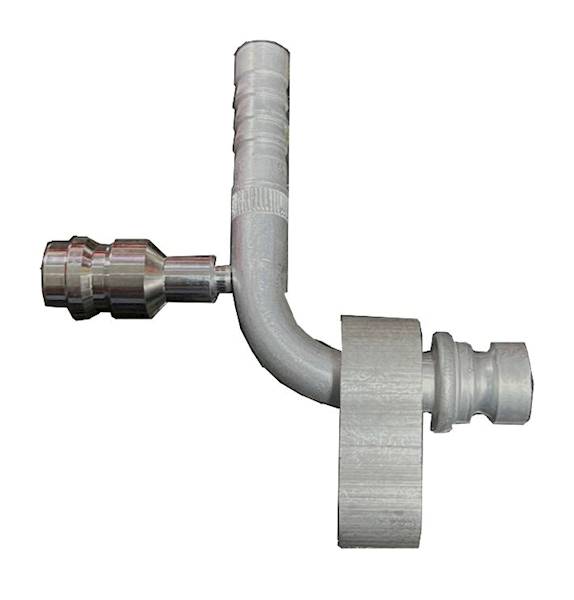 Końcówka zaciskana na wąż G 8-90° 1/2"O GZ+134a-HP