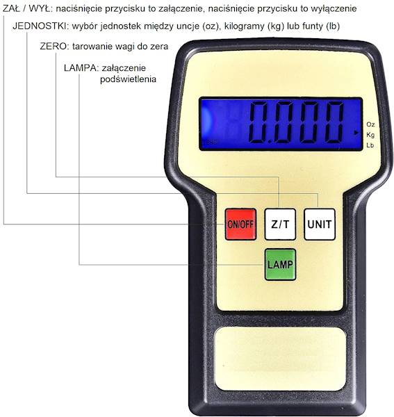 Cyfrowa waga elektroniczna ReBaNo typ RBN-WZP-100