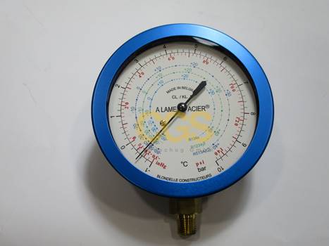 Manometr CGS typ LP80-RGHL, -1~20 bar, 1/8"NPT