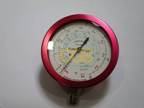 Manometr CGS typ HP80-RGBH, -1~30 bar, 1/8"NPT