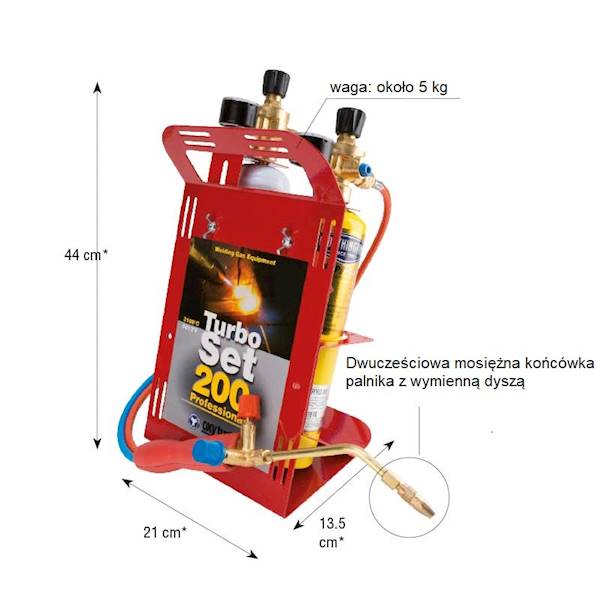 Palnik do lutowania typ Turbo Set 110 - zestaw