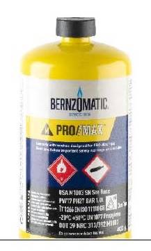 Pojemnik z gazem OxyTurbo typ TURBO GAS PRO 400g