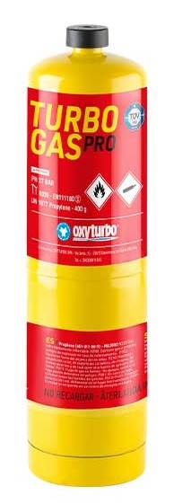 Pojemnik z gazem OxyTurbo typ TURBO GAS PRO 400g