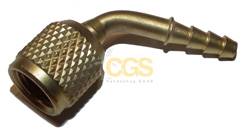 Końcówka do węża fi 3/8" x 1/4"SAE-F-45° bez zawor