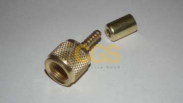 Końcówka do węża fi 5 mm x 3/8"SAE-F-180° bez zawo
