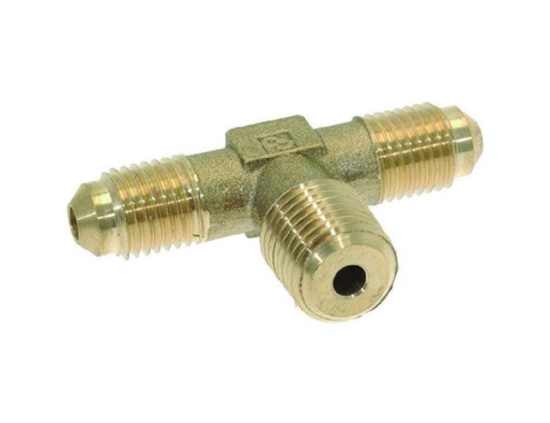 Trójnik 1/4"M SAE x 1/4"M NPT x 1/4"M SAE