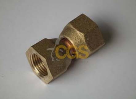 Adapter 3/8"F SAE x 3/8"F SAE 180° 2 x nakrętka