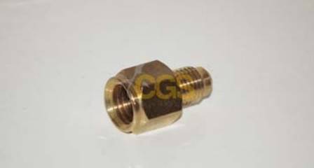 Adapter 3/8"M SAE x 1/4"F SAE 180° bez wyciskacza