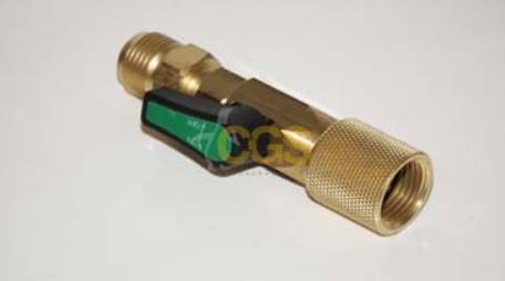 Zawór serwisowy 3/8"M SAE x 3/8"F SAE 180°