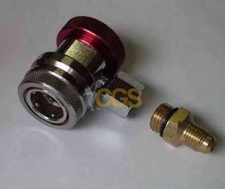 Szybkozłącze QCH 90° R134a x M14 mm + 1/4"M SAE CH