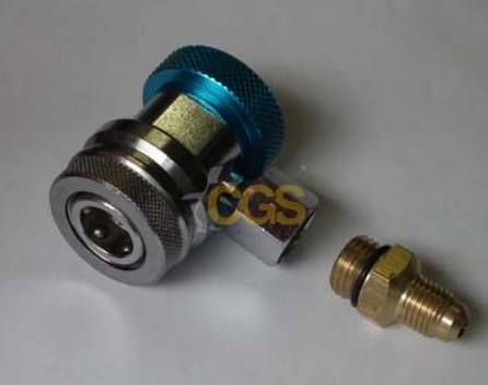 Szybkozłącze QCL 90° R134a x M14 mm + 1/4"M SAE CH