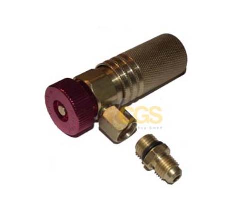 Szybkozłącze QCHYF 90° R1234yf x M12 mm + 1/4"M dł