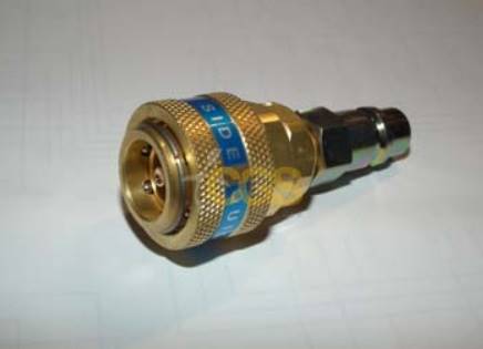 Szybkozłącze QCLYF 180° R1234yf-F x R134a-M