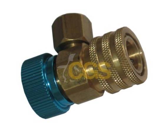 Szybkozłącze QCL 90° R134a LP (13 mm) x M14 mm M