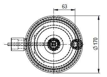Odolejacz OCS typ RTX-08-45-28, 28 mm, 8 l, 45 b