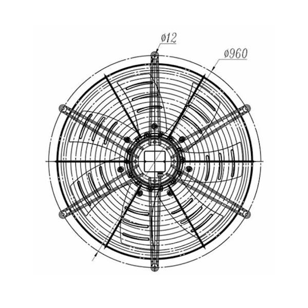 Wentylator FMI typ WE7G80A23T651E