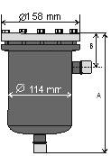 Obudowa filtra DSH-  489 ; 1.1/8" ; 60 bar