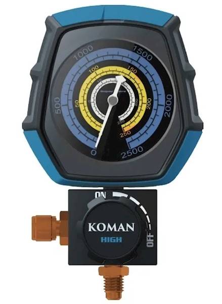 Manometr z zaworem R22 R404a R410a R407c 68 mm LP