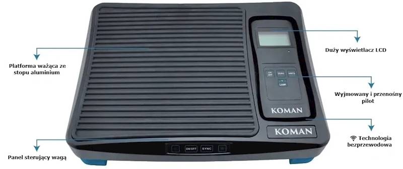 Cyfrowa waga elektroniczna KOMAN typ KM-RF100